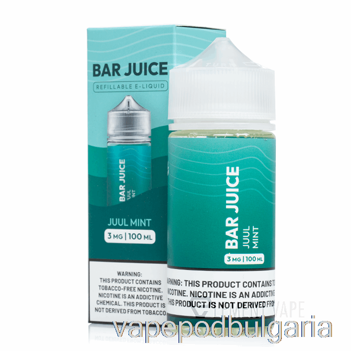 Vape Течности Juul мента - бар сок - 100ml 0mg